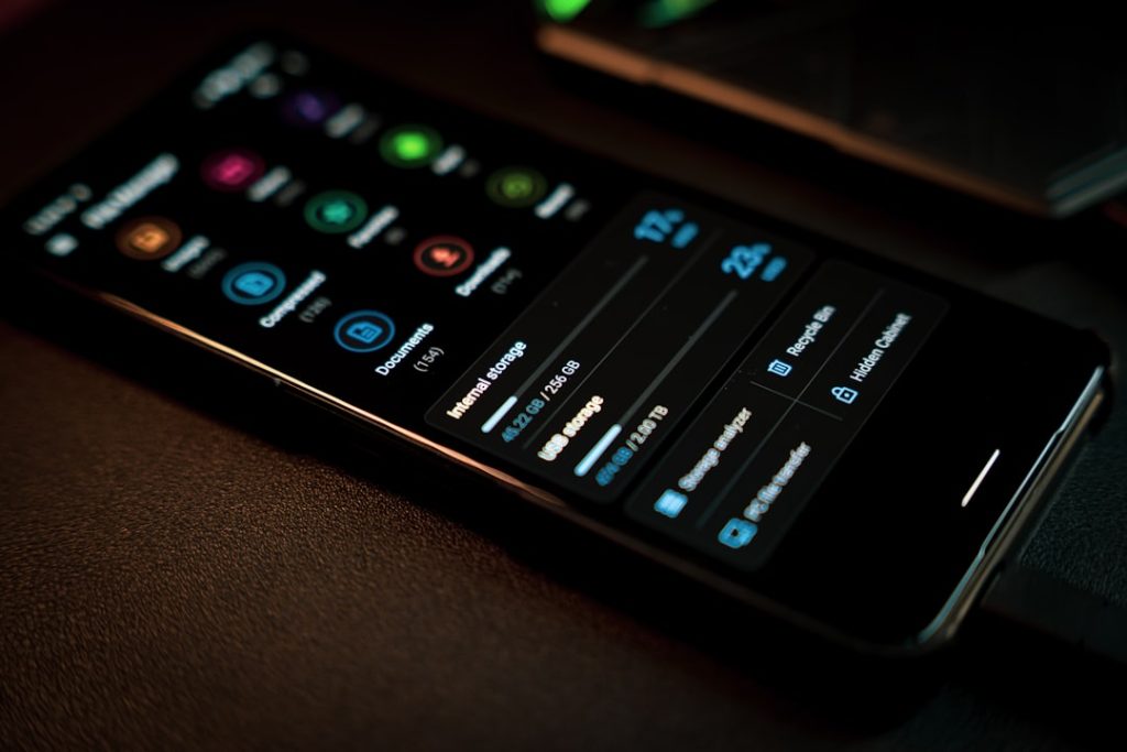 IPTV app on mobile device