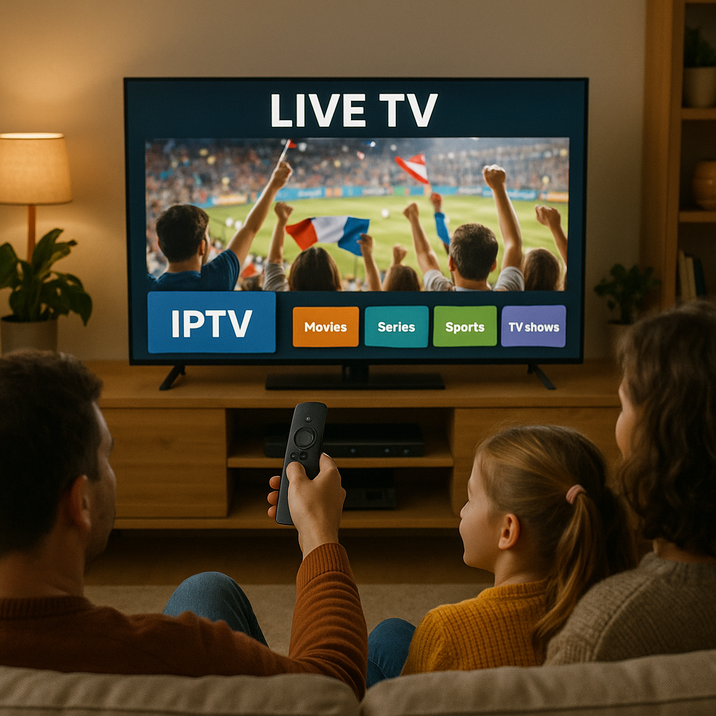 Person enjoying live TV using M3U playlists