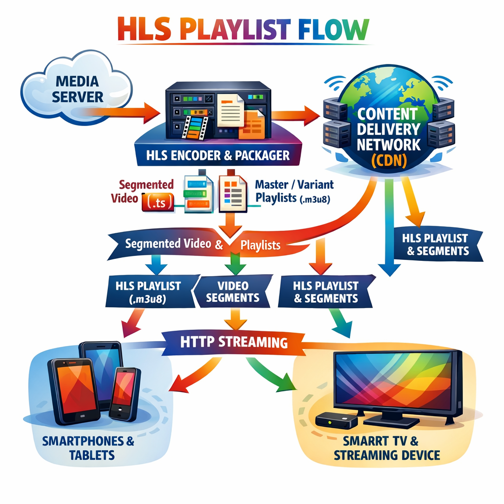HLS playlist flow diagram