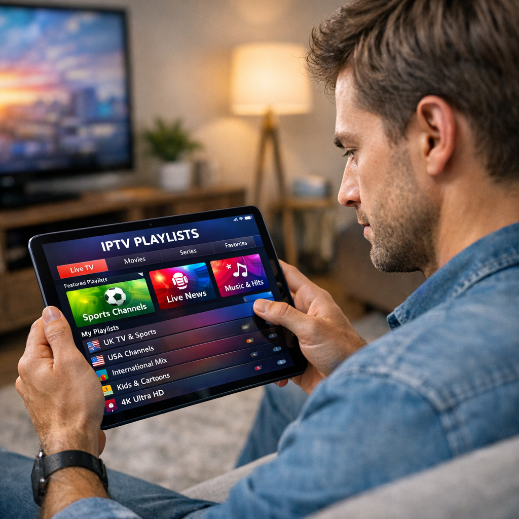Browsing Local TV Country-specific channels on a tablet